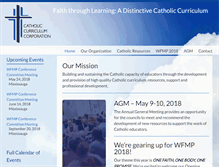 Tablet Screenshot of catholiccurriculumcorp.org